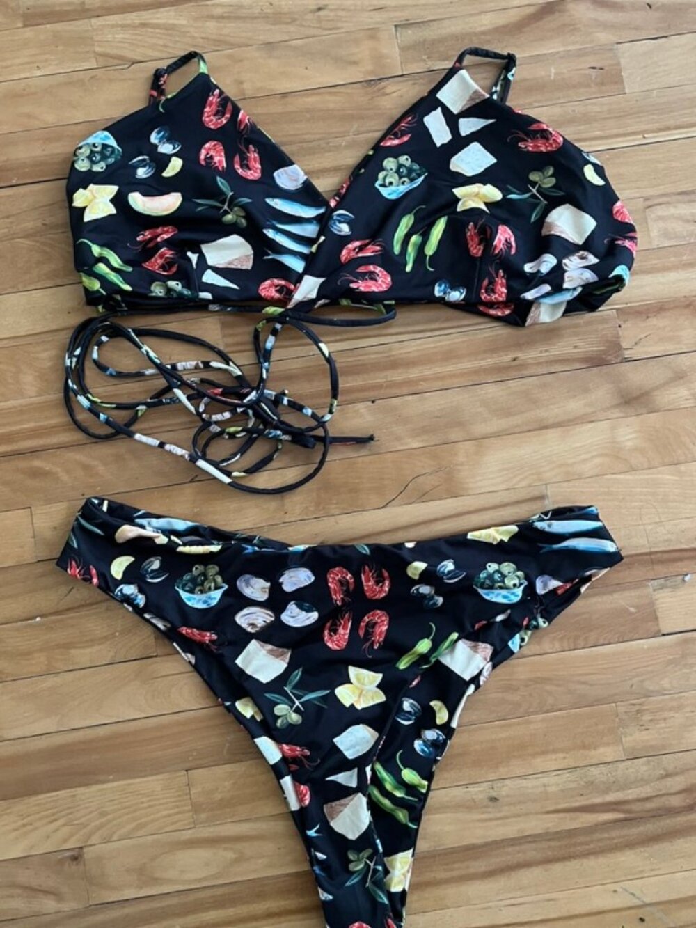 Tapas print bikini by Lisa Says Gah - XL
